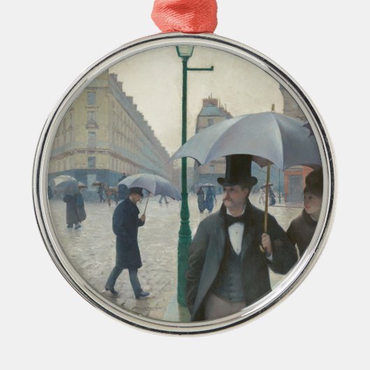Paris Street Rainy Day Metalen Ornament (Voorkant)