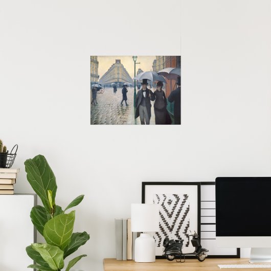 Paris Street; Rainy Day Poster (Thuiskantoor)