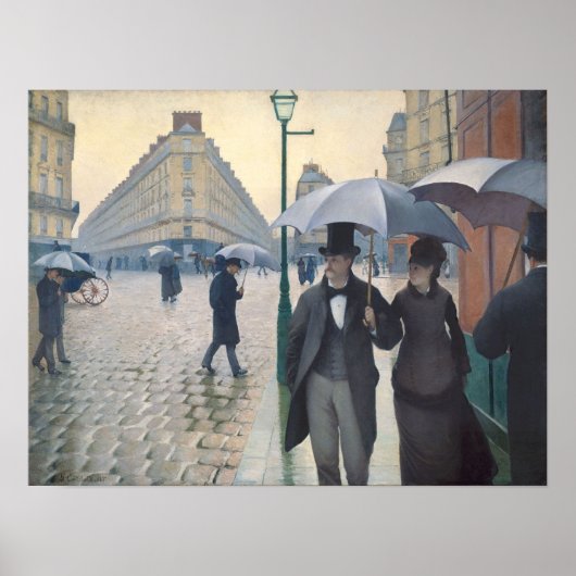 Paris Street; Rainy Day Poster (Voorkant)