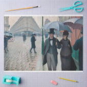 Paris Street regenachtige dag Gustave Caillebotte Tissuepapier (Craft)