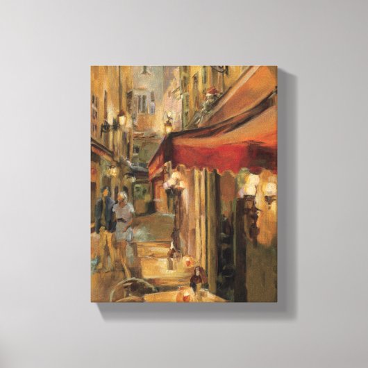 Paris Street Scene Canvas Afdruk (Voorkant)