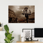 Paris Street Scene (I) Poster (Thuiskantoor)