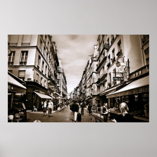Paris Street Scene (III) Poster (Voorkant)