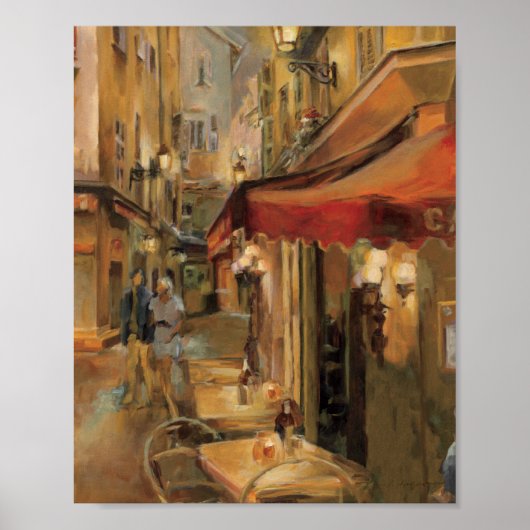 Paris Street Scene Poster (Voorkant)