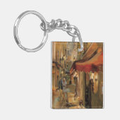 Paris Street Scene Sleutelhanger (Voorkant Links)