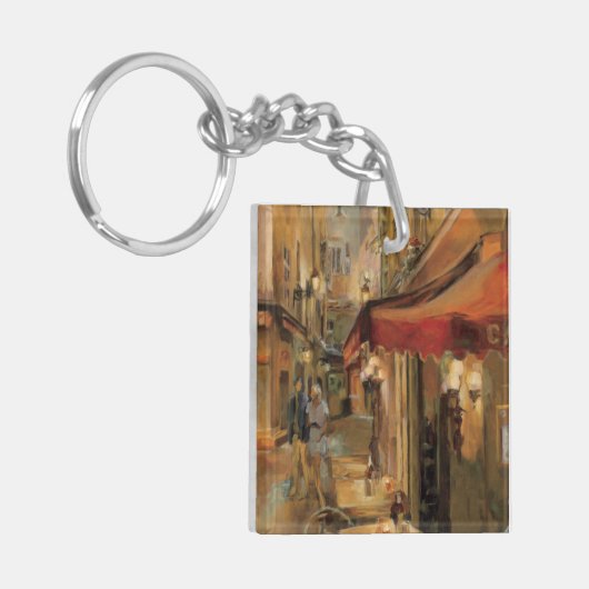 Paris Street Scene Sleutelhanger (Voorkant Links)