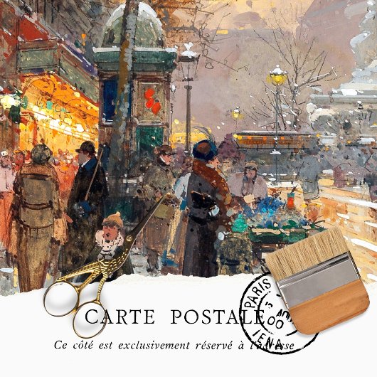  Paris Street Scene Tissue Paper Tissuepapier