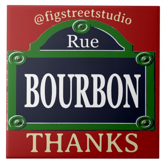 Paris Street Sign, add text, Tegel Tegeltje (Voorkant)