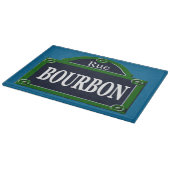 Paris Street Sign Rue Bourbon Placemat Snijplank (Hoek)