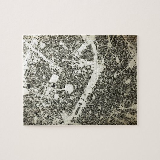 Paris Streets and Buildings  Map Legpuzzel (Horizontaal)