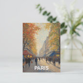 Paris Streets Briefkaart (Staand voorkant)