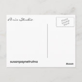 Paris Studio: Susan Payne-Trutna Briefkaart (Achterkant)