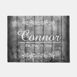 Paris Style Faux Grey Wood Deurmat