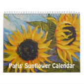 Paris' Sunflower Calendar Kalender (Hoes)