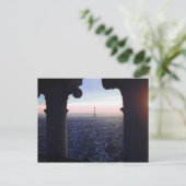 Paris Sunset Briefkaart (Staand voorkant)
