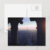 Paris Sunset Briefkaart (Voorkant / Achterkant)