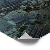 Paris Sunset Eiffel Tower France Foto Poster (Hoek)