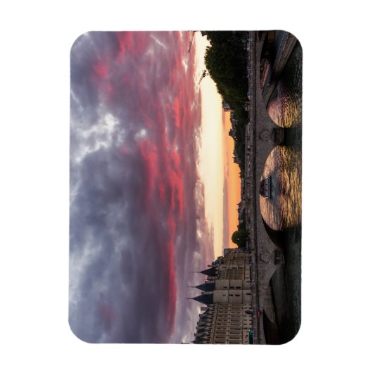 Paris Sunset Magnet Magneet (Verticaal)