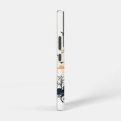 Paris Sunset Silhouette Samsung Galaxy Hoesje (Rechterkant)