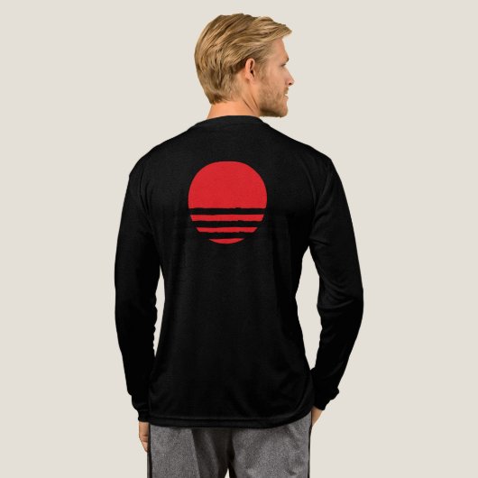 Paris Sunset Silhouette Tri-Blend Shirt (Achterkant)