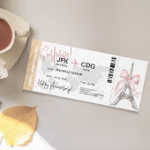 Paris Surprise Jubileum Boarding Pass Ticket Kaart