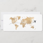 Paris Surprise Jubileum Boarding Pass Ticket Kaart (Achterkant)