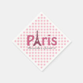 Paris Sweet 16 Aangepaste Verjaardags Servetten (Hoek)