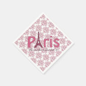 Paris Sweet 16 Damask Verjaardagsservetten Servetten (Hoek)