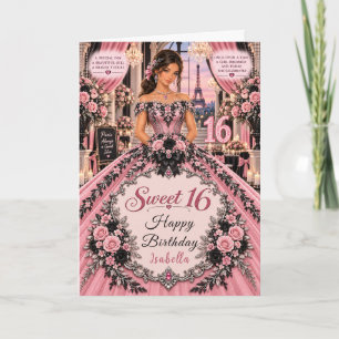Paris Sweet 16 Elegantie Kaart