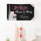 Paris Sweet 16 Feest Spandoek (Insitu)