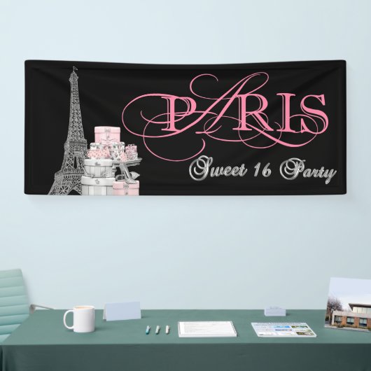 Paris Sweet 16 Party Spandoek (Beurs)