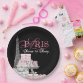 Paris Sweet 16 verjaardagsfeestje Papieren Bordje (Feest)