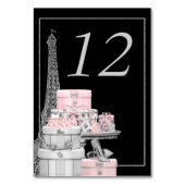 Paris Tafelnummer Kaarten (Achterkant)