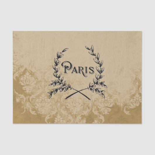 Paris Tan Cream  Damask-weefselpapier Tissuepapier (Voorkant)