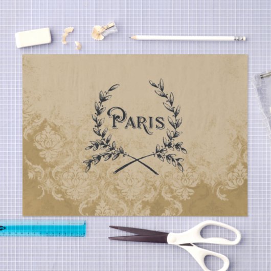 Paris Tan Cream  Damask-weefselpapier Tissuepapier (Craft)