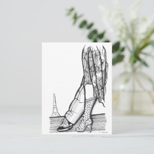 Paris Tango Briefkaart (Staand voorkant)