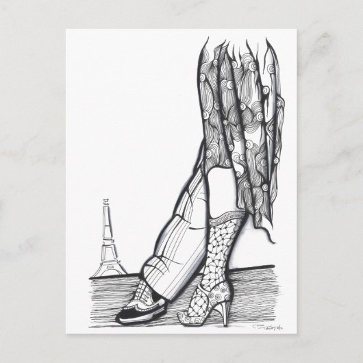 Paris Tango Briefkaart (Voorkant)