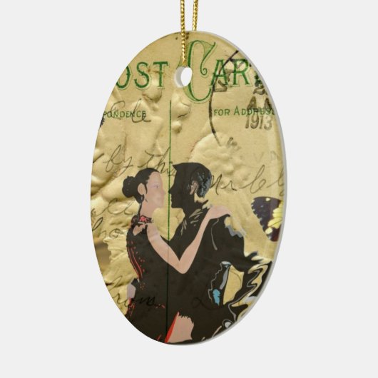  Paris Tango-postkaart Keramisch Ornament (Links)