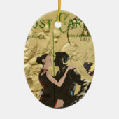  Paris Tango-postkaart Keramisch Ornament (Voorkant)