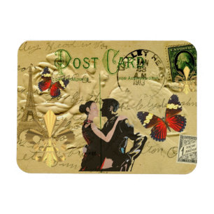  Paris Tango-postkaart Magneet