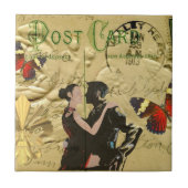 Paris Tango-postkaart Tegeltje (Voorkant)