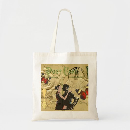  Paris Tango-postkaart Tote Bag (Voorkant)