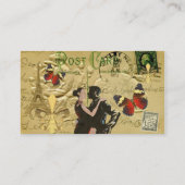 Paris Tango-postkaart Visitekaartje (Achterkant)