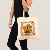 Paris tas met eigen naam Tote Bag (Voorkant (product))