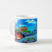 Paris Tasse   www.zazzle.de/ad_artgallery Koffiemok (Voorkant links)