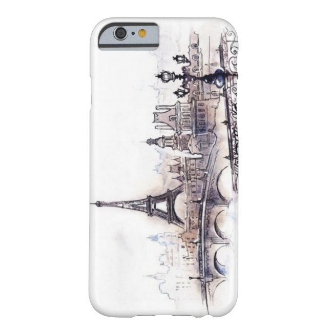 Paris tekening Case-Mate iPhone case (Achterkant)