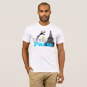 Paris Tennis French Open Eiffel T-Shirt (Voorkant volledig)