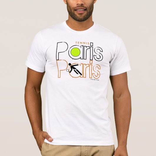 Paris Tennis French Open T-Shirt (Voorkant)