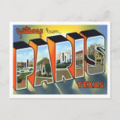 Paris, Texas  Big Letters Briefkaart (Voorkant)