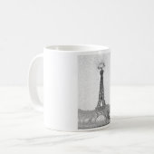 Paris, Texas Eiffel Tower Drawing Koffiemok (Voorkant links)